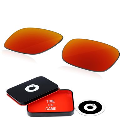 OWORK 1.8MM Polycarbonate Replacement Lenses for Oakley Drop Point OO9367 60mm Sunglass - Fire Red