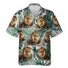 Lion Lying Hawaiian Shirt for Mens - Tropical Leaf Summer Shirt, Button Down Shirt Short Sleeve (MP_Lion_17) Size 3XL view 1
