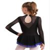 iiniim Girls Kids Shiny Long Sleeve Figure Ice Skating Dress Ballerina Leotards Lyrical Ballet Dance Dress Royal Blue 6 Years view 2