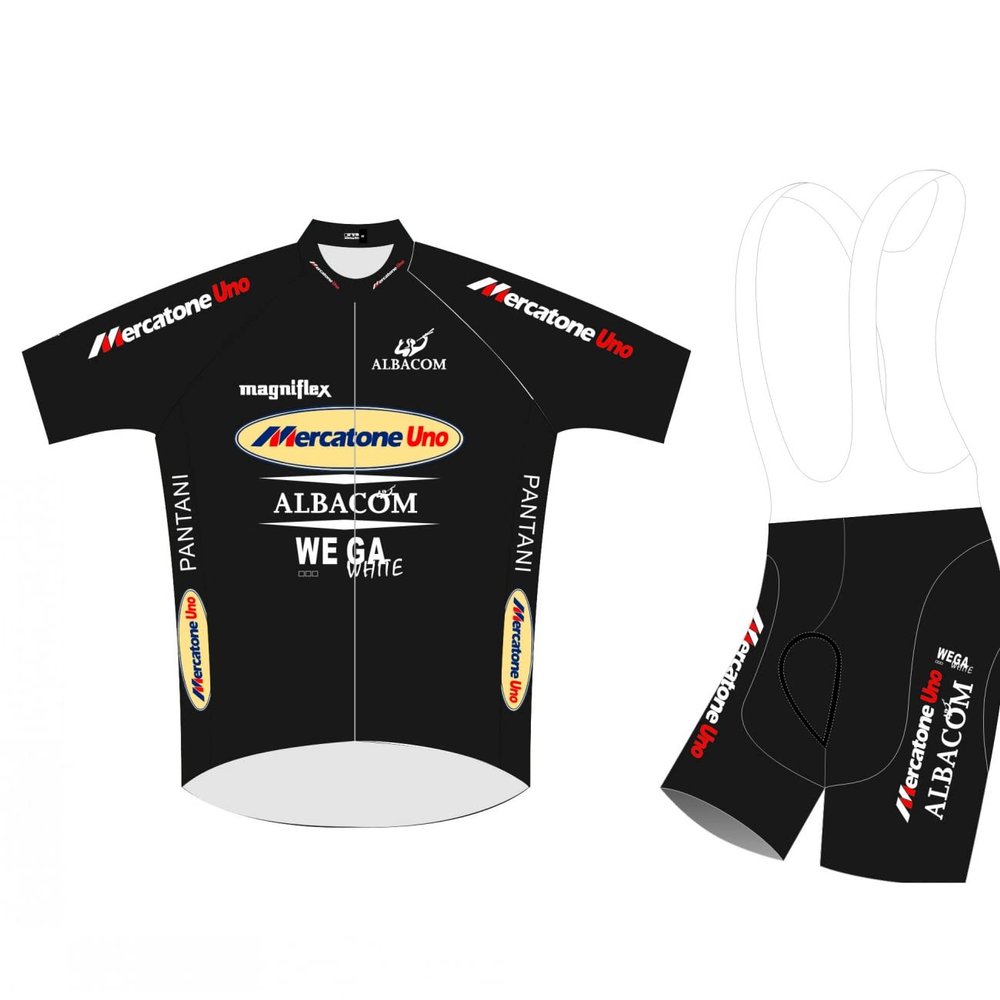 SGCIKER Marco Pantani Black Pro Team Retro Mercatone Uno Cycling Jersey Set Mens Summer Short Sleeve Breathable MTB Bike Clothing Bib Sets 9D Gel Pad(5XL)