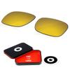 OWORK 1.8MM Polycarbonate Replacement Lenses for Spy Optic Discord Sunglass - Flare Gold