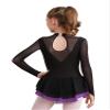 iiniim Girls Kids Shiny Long Sleeve Figure Ice Skating Dress Ballerina Leotards Lyrical Ballet Dance Dress Purple 6 Years view 2