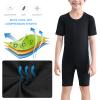 Valcatch 5 Pack Compression Shorts for Boys,Youth Athletic Undershort,Sport Base Layer for Basketball Running Baseball view 2
