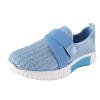 EMRELOD Womens Sneakers Platform Fashion Slip On Walking Shoes Breathable Running Shoes Lightweight Casual Breathable Mesh Low Top Gym Shoes Flat Non Slip Workout Shoes Play Sneakers (06-Blue, 9) view 2