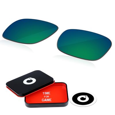 OWORK 1.8MM Polycarbonate Replacement Lenses for Electric Knoxville XL Sunglass - Emerald Green