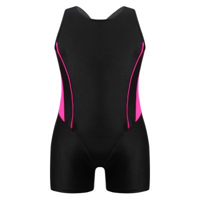 Yruioon Girls Athletic One Piece Swimsuit Splice Racerback Bathing Suit Swimming Surfing Costume Rose 8 Years
