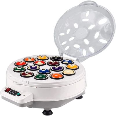 16 Balls Automatic Ball Washer, Automatic Pool Ball Cleaner, 180W Powerful Polishing Billiards, Cleaning Billiards, Saving Time, for Billiards Ball Set, Farewell to Cleaning Troubles