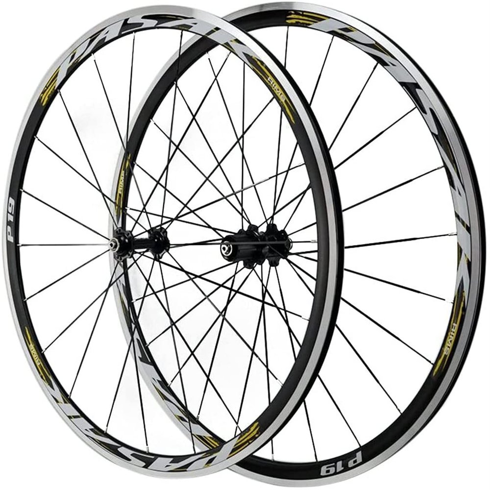 ZECHAO 700C Road Bike Wheelset Bike Front Rear Wheel Aluminum C/V Brake for 7/8/9/10/11/12 Speed Freewheel Quick Release Wheelset