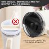 2PC Replacement Leak Proof Tumbler FLIP Lid With Straw - Fit For Stanley ProTour Quencher and Quencher H2.0 20oz,30oz Tumbler (2BLACK, 20oz and 30oz) view 4