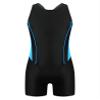 Yruioon Girls Athletic One Piece Swimsuit Splice Racerback Bathing Suit Swimming Surfing Costume Azure 16 Years view 1