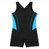 Yruioon Girls Athletic One Piece Swimsuit Splice Racerback Bathing Suit Swimming Surfing Costume Azure 16 Years view 3