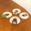 5pcs Christmas Tree & Elk Pattern Fluffy Hair Tie view 2