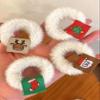 5pcs Christmas Tree & Elk Pattern Fluffy Hair Tie view 3