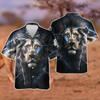 Lion Thunder Hawaiian Shirt for Mens - Lion Storm Summer Shirt, Button Down Shirt Short Sleeve (MP_Lion_13) Size 5XL view 2