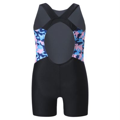 Yruioon Girls Athletic One Piece Swimsuit Splice Racerback Bathing Suit Swimming Surfing Costume Blue 16 Years
