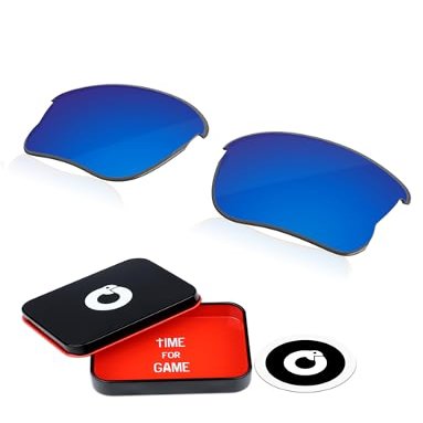 OWORK 1.8MM Polycarbonate Replacement Lenses for Oakley Flak Jacket XLJ 63mm Sunglass - Ice Blue
