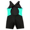 Yruioon Girls Athletic One Piece Swimsuit Splice Racerback Bathing Suit Swimming Surfing Costume Green 14 Years view 3