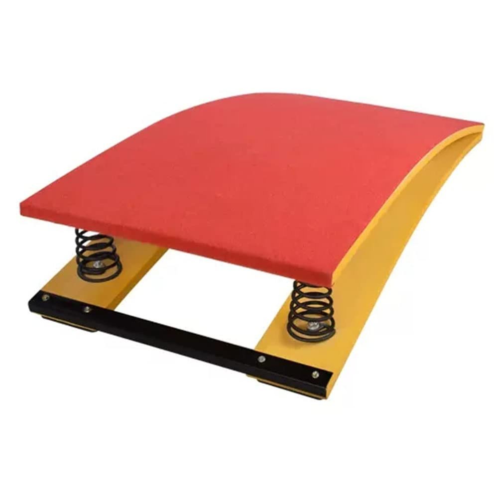 GRRICEPL Gymnastics Springboard, Wood Curved Heavy Duty Elastic Board for Adults Competition/Athletics Jumping Boards Flips/High Jump Assist Equipment (Color : Red, Size : 40x60x18cm)