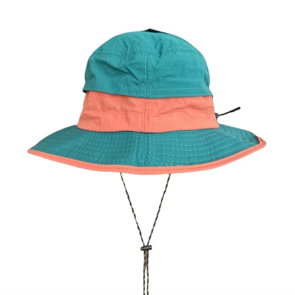 LIJX Women's Blue Polyester Waterproof Foldable Quick Dry Bucket Hat (Size L, Casual/Fishing, UPF 50+, Adjustable)
