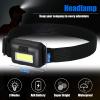 Kittmip 48 Pack LED Headlamp Flashlight Bright Waterproof Head Lamp Torch Cob Flood Head Light Bulk 800 lumens with 3 Modes 144 AAA Batteries for Adult Kids Running Camping Night Survival, 4 Colors view 4