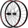 ZECHAO 26"/27.5"/29" Mountain Bike Wheel Set 24 Holes Disc Brake Mountain Bike Wheelset Ultralight Alloy Rim Thru Axle 12 Speed Wheelset (Color : Red, Size : 29inch) view 1