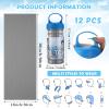 12 Pack 32 x 12 In Cooling Towels Bulk for Neck and Face Microfiber Ice Towel Sweat Towels Breathable Soft Chilly Towel Portable Cool Neck Rags for Yoga Sport Gym Workout Fitness (Gray, Dark Gray) view 2