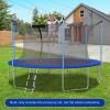 GYMAX Trampoline Net, Trampoline Enclosure for 8 10 12 14 15 16Ft Round Trampoline with Double-Headed Zippers & Buckles, Sun-Protective Trampoline Replacement Net (Inside Net 10FT 6Poles) view 3
