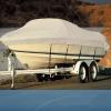 ANZAGA 600D 100% Waterproof Trailerable Boat Cover Fits Bass Boat, V-Hull, Runabout, Heavy Duty Marine Grade Boat Cover,23'to24'102" view 2