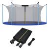 GYMAX Trampoline Net, Trampoline Enclosure for 8 10 12 14 15 16Ft Round Trampoline with Double-Headed Zippers & Buckles, Sun-Protective Trampoline Replacement Net (Inside Net 8FT 6Poles) view 1