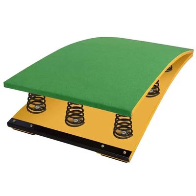 GRRICEPL Gymnastics Springboard, Wood Curved Heavy Duty Elastic Board for Adults Competition/Athletics Jumping Boards Flips/High Jump Assist Equipment (Color : Green, Size : 60x120x26cm-C)