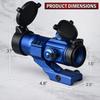 Tactical Scope Reflex Stinger 4 MOA Red - Green Dot Sight with Picatinny Mount (Blue Color) view 3
