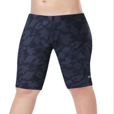 KGKE Boys-Swim-Jammers Youth-Athletic Swimming-Shorts Quick-Dry - with Drawstring Kids Soft Swimsuits UPF 50+(Black Camo,XL)