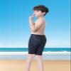 KGKE Boys-Swim-Jammers Youth-Athletic Swimming-Shorts Quick-Dry - with Drawstring Kids Soft Swimsuits UPF 50+(Black Camo,XL) view 4