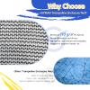 GYMAX Trampoline Net, Trampoline Enclosure for 8 10 12 14 15 16Ft Round Trampoline with Double-Headed Zippers & Buckles, Sun-Protective Trampoline Replacement Net (Outside Net 12FT 8Poles) view 4