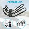 EIOFEVY 2pcs Mount Top Rail Crossbar Luggage Carrier Set Steel KKRRCCTJMFSTCR view 3