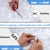 XIGOUZIQU White Reinforced Camouflage Net, Camouflage Pattern Nets for Theme Decoration Garden Pergola Shade Net, Camo Netting Hunting, Camping (Size : 10x15m/32.8x49.2ft) view 2