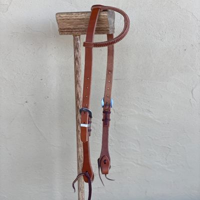 Harness One Ear Headstall with Minimalist Steel Buckles
