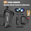 Bike Phone Holder Bike Frame Bag Bike Phone Holder Bag Touchscreen Bike Bag Phone Mount Bag Bike Cell Phone Bag for Men Compatible Phone Under 7.2''(Included Bicycle bag rainproof cloth & bike bell view 2