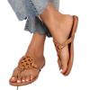 ZBYY Women's Thong Flip Flop Sandals,Summer Slip on Casual T Strap Flat Dressy Sandals Comfortable Beach Sandals view 1