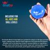 Bratla Wind Cricket Balls - Soft Training Practice Cricket Air Balls for Coaching Indoor & Outdoor - Blue Orange Neon/Yellow Pack of 6 (Neon/Yellow) view 4
