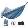 Double Camping Hammock Outdoor Swing Lightweight Travel Hammock with Storage Bag, 102 * 5.5In, Load-Bearing 440Ib, High-Strength Tension Straps, Camping Must Have,Blue view 1