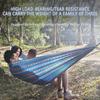 Double Camping Hammock Outdoor Swing Lightweight Travel Hammock with Storage Bag, 102 * 5.5In, Load-Bearing 440Ib, High-Strength Tension Straps, Camping Must Have,Blue view 4