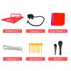 Large Inflatable Volleyball Court Red Beach Volleyball Net with Air Pump, 33FT Commercial Volleyball Pool for Adults and Kids Outdoor Sport Game Backyard view 4