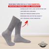 Diamond Star Diabetic Socks, Non-Binding Circulatory Cushion Cotton Crew Diabetic Socks for Men Women 9-11 (3 Pairs Gray) view 4