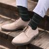 Lavencious Premium Men's Soft Viscose Fiber Crew Dress Socks for Men, Size 9-11, 6 Pairs (Black Patterns) view 4
