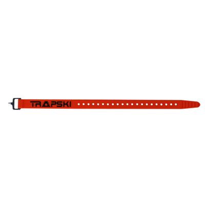 TRAPSKI Voile 15 Inch Aluminum Buckle Strap | Multi-Use Tension Strap for Skis, Bikes, Cargo, Tools, Marine & Boating, Outdoor Sports | UV-Resistant | Made in the USA (Orange)