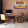 Rico Industries NFL Football Minnesota Vikings Bold 3' x 5' Banner Flag Single Sided - Indoor or Outdoor - Home Dcor view 2