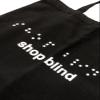Two Blind Brothers Shop Blind Black Tote Bag view 2
