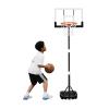 Seray Kids Basketball Hoop Outdoor 3.2-7.2FT 10s-Quick-Adjust, Swimming Pool Basketball Hoop for Kid/Adult/Toddler in Poolside/Backyard/Driveway/Indoor, 29 in Shatterproof Backboard and Enlarged Base view 1