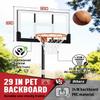 Seray Kids Basketball Hoop Outdoor 3.2-7.2FT 10s-Quick-Adjust, Swimming Pool Basketball Hoop for Kid/Adult/Toddler in Poolside/Backyard/Driveway/Indoor, 29 in Shatterproof Backboard and Enlarged Base view 2